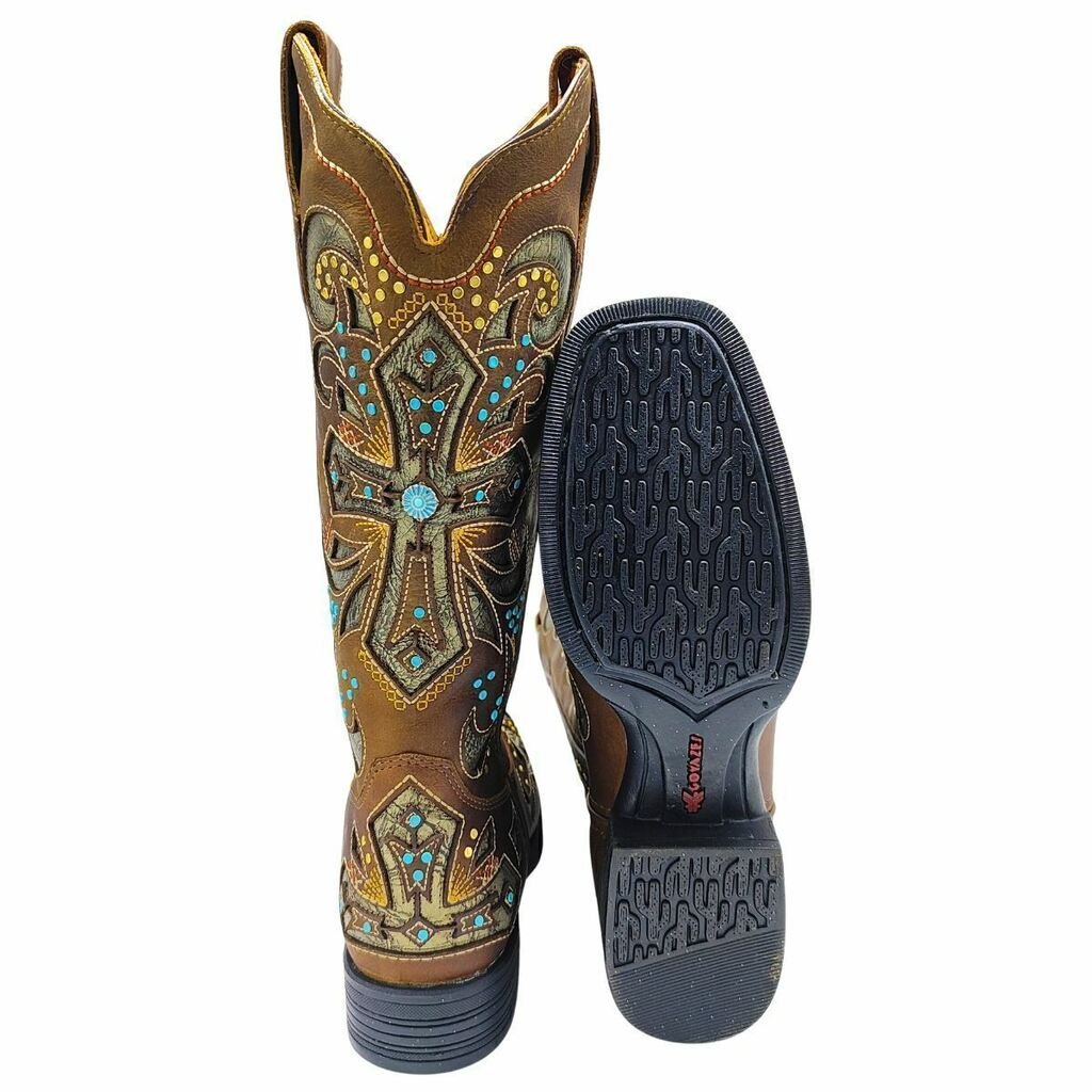 Bota Texana Feminina Goyazes Dallas Tabaco - Imagem 5