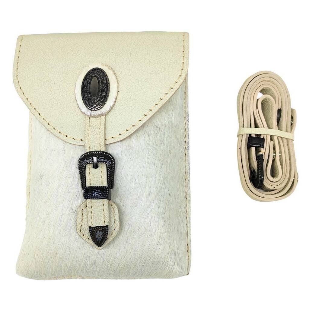Bolsa De Couro Goyazes Austin Off White - Imagem 2