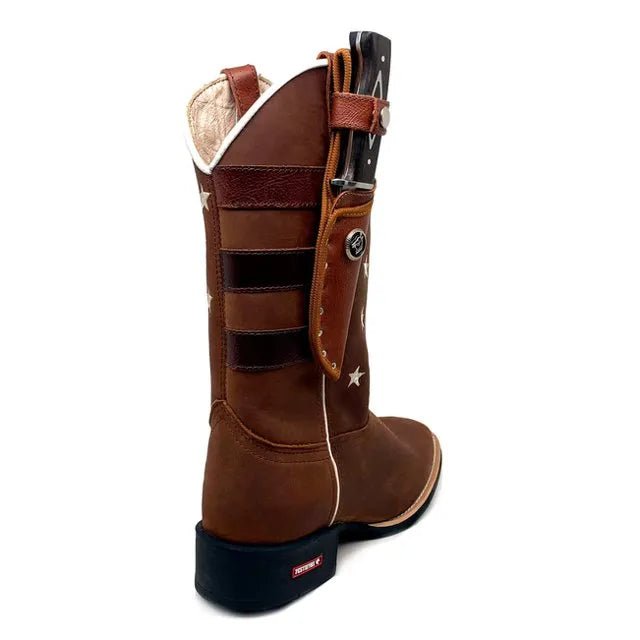 BotaFaca Americana
- Couro Crazy Horse Nescau | Bordado Branco - Imagem 3