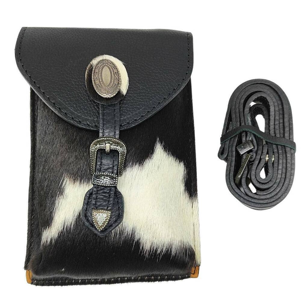 Bolsa De Couro Goyazes Pit Stop Preto - Imagem 2