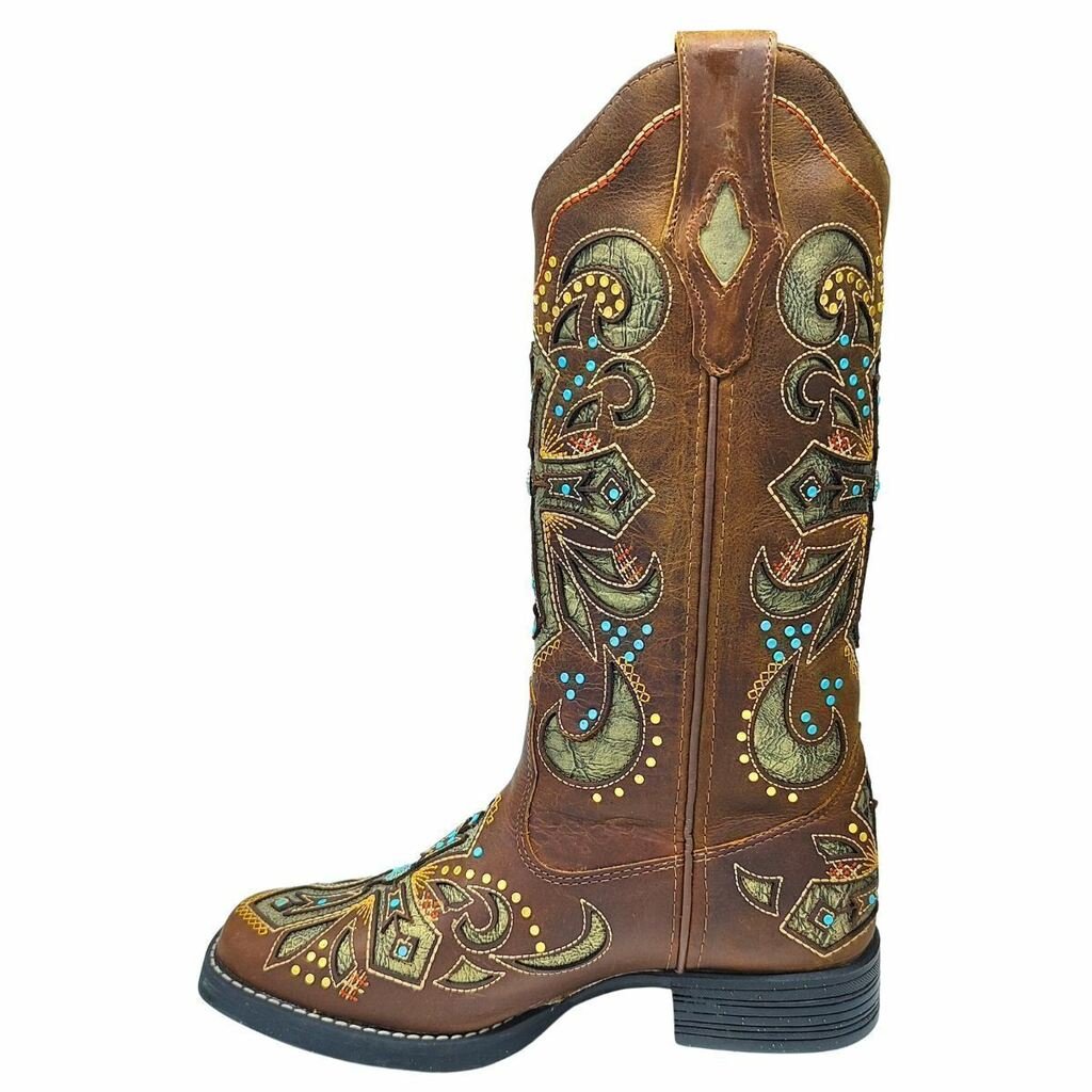 Bota Texana Feminina Goyazes Dallas Tabaco - Imagem 4