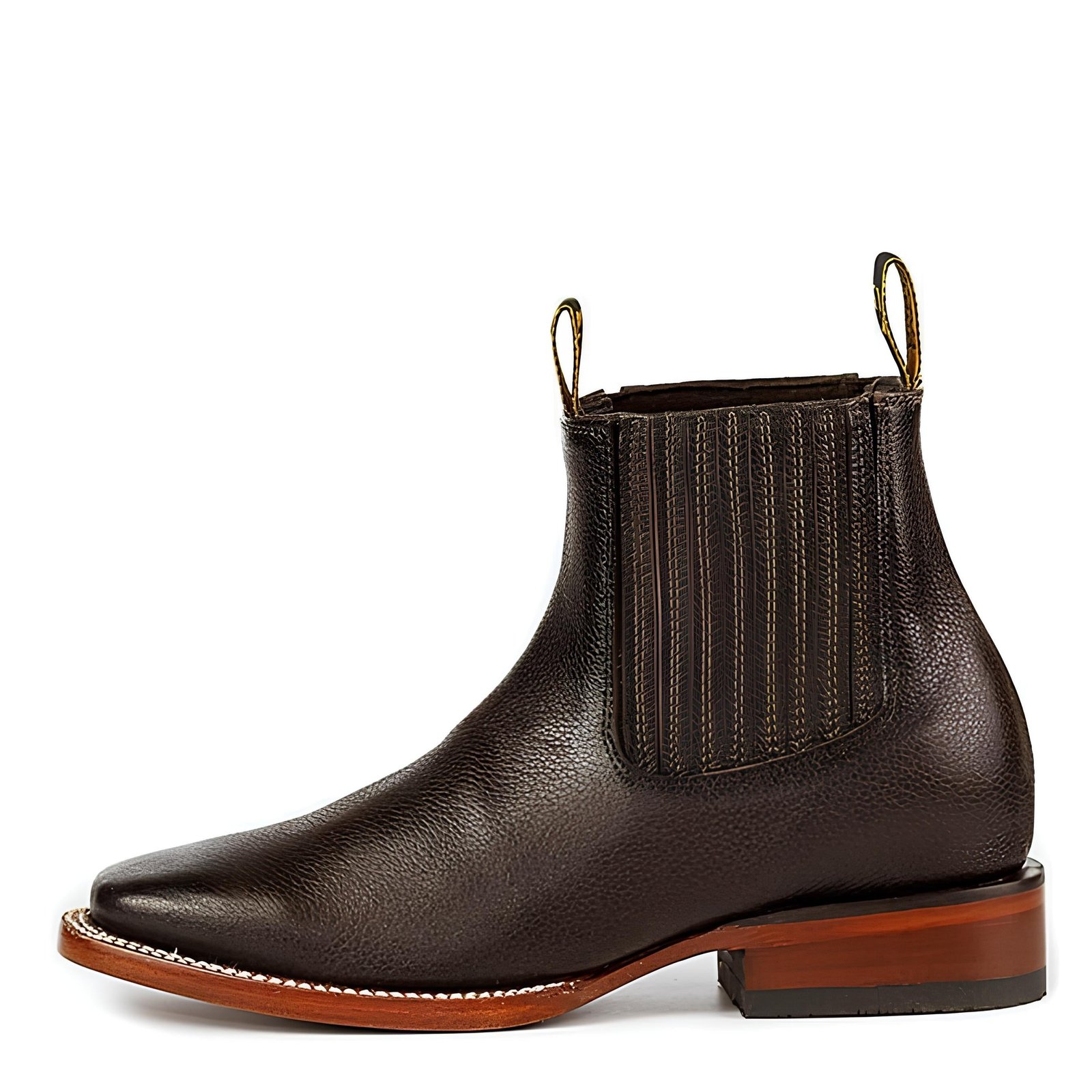Kit Bota Masculina Ortopédica Force em 100% Couro Bovino + Cinto Country, Boné Modão e Carteira GRÁTIS - Imagem 2