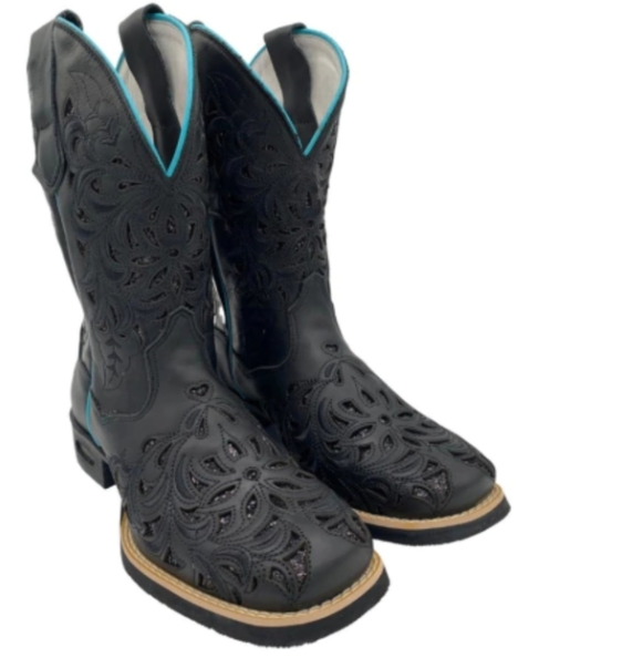 Bota Feminina Fort Boots Verde Brilho Preto - Imagem 3