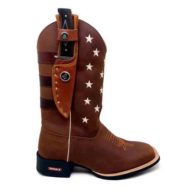 BotaFaca Americana
- Couro Crazy Horse Nescau | Bordado Branco - Imagem 4