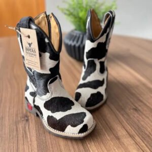 Texana Penélope Infantil - Couro Holandês Estampado/Sem Bordado