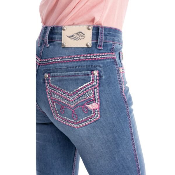 Calça Zenz Western Jeans Rosa Pink Brilho Flare – ORIGINAL - Imagem 9