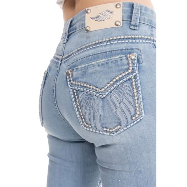 Calça Zenz Western Jeans Farmland Flare Brilho – ORIGINAL - Imagem 11