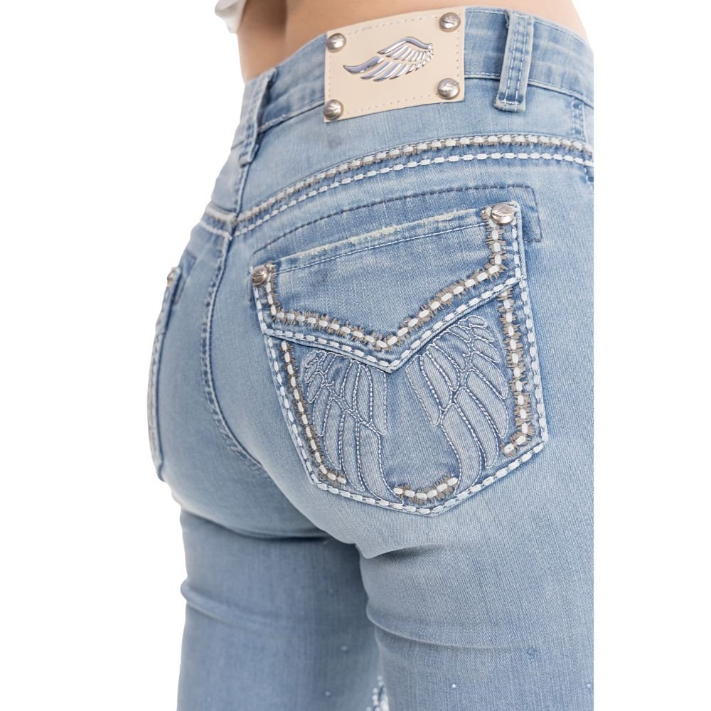Calça Zenz Western Jeans Farmland Flare Brilho – ORIGINAL - Imagem 12