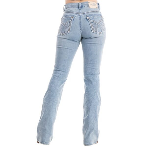 Calça Zenz Western Jeans Farmland Flare Brilho – ORIGINAL - Imagem 9